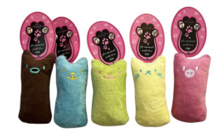       ХО 116  Игрушка шуршащая "Зверята", разноцвет (мята), 12 см