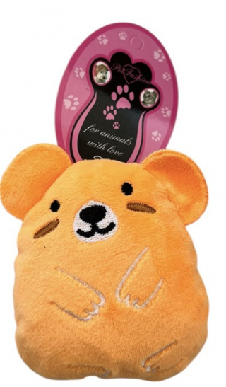       ХО 117  Игрушка шуршащая "Капибара", оранж, 10 см