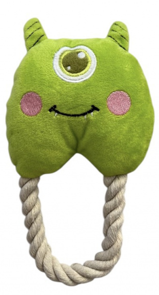         ХО 001 Грейфер мягкий пищалка  "Циклоп" зел, 20 см