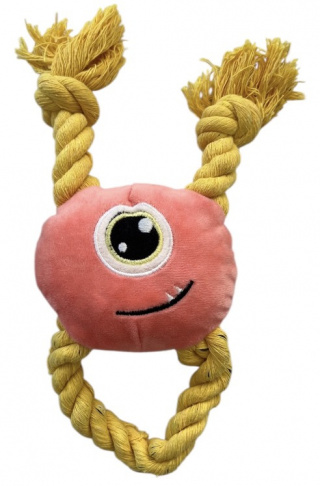         ХО 002 Грейфер мягкий пищалка  "Циклоп" роз, 26 см