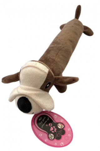         ХО 011 Грейфер мягкий пищалка  "Мопс", 37 см