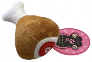         ХО 014 Игрушка мягкая пищалка "Рулька", 13 см