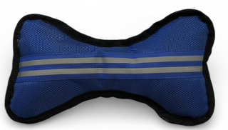         ХО 015 Игрушка мягкая пищалка "Кость" (брезент),  21 см