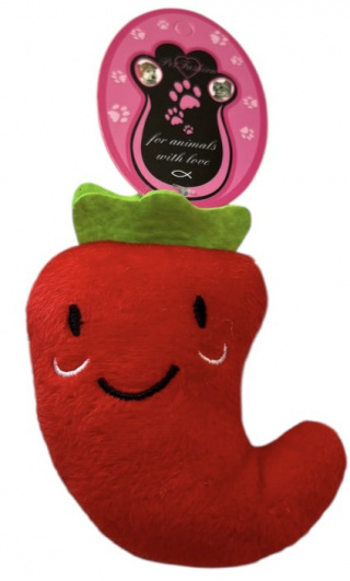         ХО 023 Игрушка мягкая пищалка "Перчик", 12 см