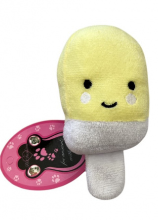         ХО 028 Игрушка мягкая пищалка "Мороженое", 13 см