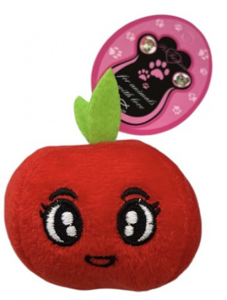         ХО 025 Игрушка мягкая пищалка "Яблоко", 10 см