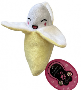         ХО 026 Игрушка мягкая пищалка "Банан", 15 см