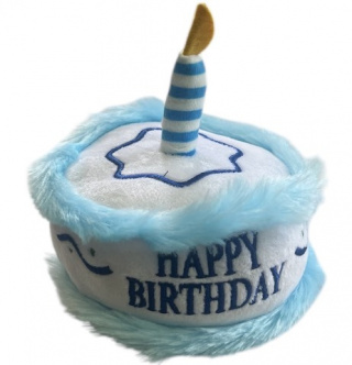         В 037 Игрушка мягкая "Торт" голубой, 15 см                  