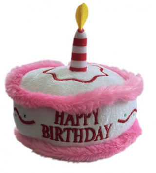 В 037 Игрушка мягкая "Торт" розовый, 15 см